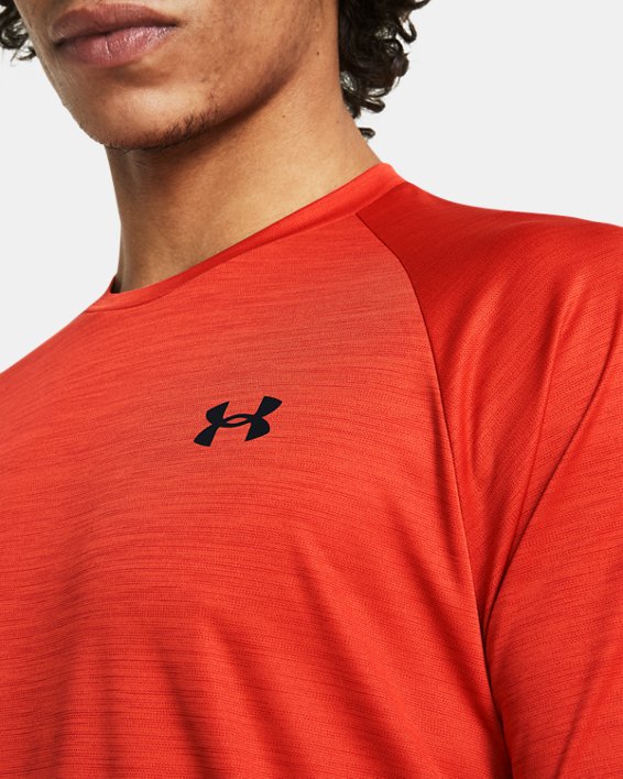 Men's UA Velocity Short Sleeve in Red image number 3